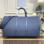Louis Vuitton Keepall Bandoulière 50 Travel Bag M21536 Blue Size 50 x 29 x 23 cm - 5