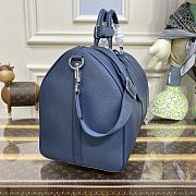 Louis Vuitton Keepall Bandoulière 50 Travel Bag M21536 Blue Size 50 x 29 x 23 cm - 4