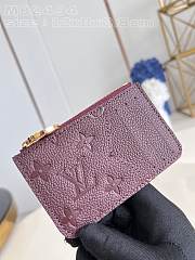 Louis Vuitton LV Romy Card Holder Red Wine Size 12 x 8 x 0.8 cm - 1