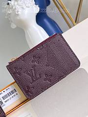 Louis Vuitton LV Romy Card Holder Red Wine Size 12 x 8 x 0.8 cm - 4