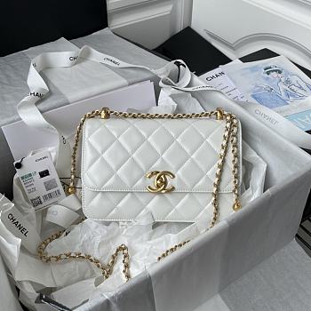 Chanel Perfect Fit Mini White Size 22 × 14.5 × 8 cm