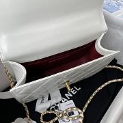 Chanel Perfect Fit Mini White Size 22 × 14.5 × 8 cm - 6