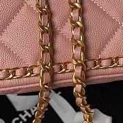 Chanel AS4489 Flap Bag Pink Size 15 × 23.5 × 9 cm - 6