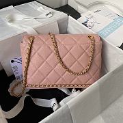 Chanel AS4489 Flap Bag Pink Size 15 × 23.5 × 9 cm - 4