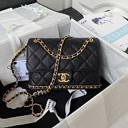 Chanel AS4489 Flap Bag Black Size 15 × 23.5 × 9 cm - 1