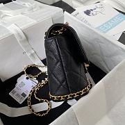 Chanel AS4489 Flap Bag Black Size 15 × 23.5 × 9 cm - 6