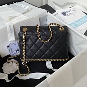 Chanel AS4489 Flap Bag Black Size 15 × 23.5 × 9 cm - 5