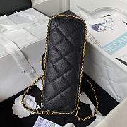 Chanel AS4489 Flap Bag Black Size 15 × 23.5 × 9 cm - 2