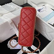 Chanel AS4489 Flap Bag Red Size 15 × 23.5 × 9 cm - 4