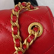 Chanel AS4489 Flap Bag Red Size 15 × 23.5 × 9 cm - 2