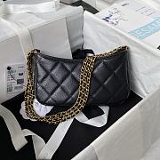Chanel AS4597 Chain Hobo Shoulder Bag Black Size 12 × 21 × 4 cm - 4