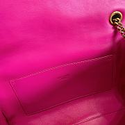 YSL Saint Laurent Women Medium Kate Reversible Suede Pink Size 28.5 x 20 x 6 cm - 3