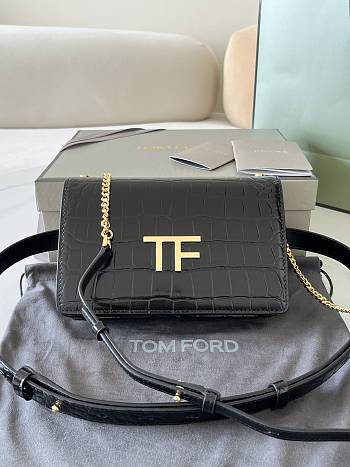 Tom Ford Shoulder Bag Black Size 16 x 10 x 4 cm