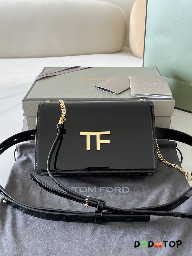 Tom Ford Shoulder Bag Black Sheepskin Lining Size 16 x 10 x 4 cm - 1