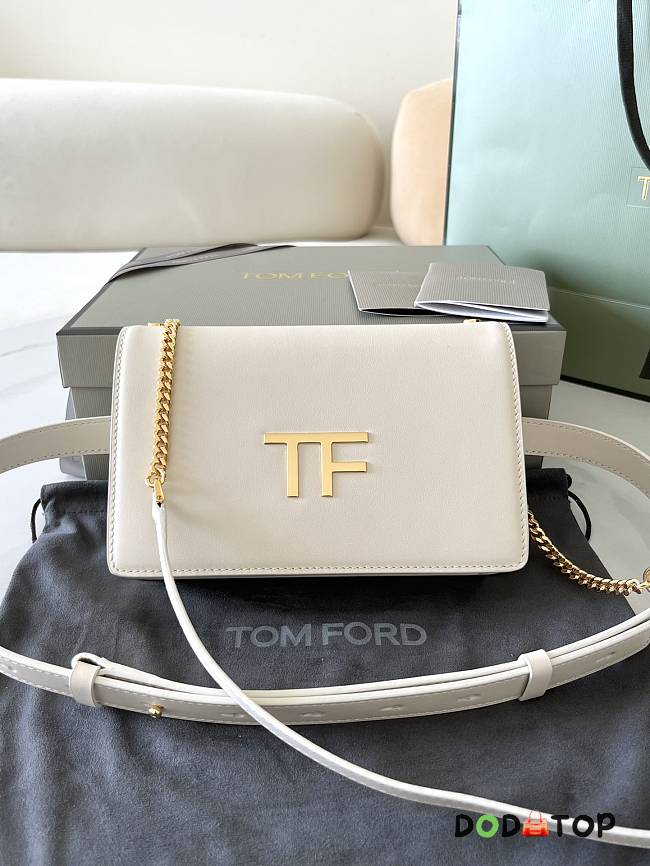 Tom Ford Shoulder Bag White Sheepskin Lining Size 16 x 10 x 4 cm - 1
