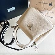 Prada Black Small Leather Handbag White Size 23 x 21 x 10 cm - 2
