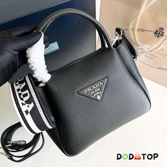Prada Black Small Leather Handbag Black Size 23 x 21 x 10 cm - 1