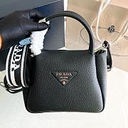 Prada Black Small Leather Handbag Black Size 23 x 21 x 10 cm - 2