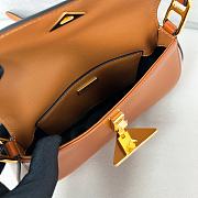 Prada Brown Brushed Leather Shoulder Bag Size 24 x 11 x 4 cm - 4