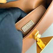 Prada Brown Brushed Leather Shoulder Bag Size 24 x 11 x 4 cm - 5