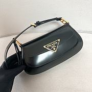 Prada Black Brushed Leather Shoulder Bag Size 24 x 11 x 4 cm - 5