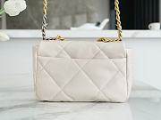 Chanel 19 Flap Bag Off-White Size 26 cm - 6