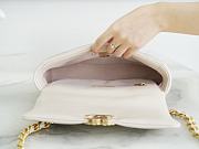 Chanel 19 Flap Bag Off-White Size 26 cm - 5