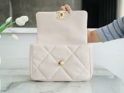Chanel 19 Flap Bag Off-White Size 26 cm - 3