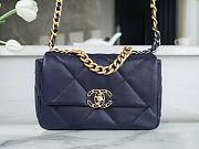 Chanel 19 Flap Bag Navy Blue Size 26 cm - 1