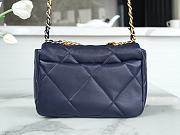 Chanel 19 Flap Bag Navy Blue Size 26 cm - 2