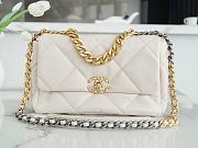 Chanel 19 Flap Bag Off-White Size 30 cm - 1