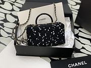 Chanel Vintage Sequin Black Handbag Size 17 cm - 4