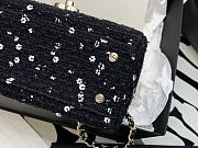 Chanel Vintage Sequin Black Handbag Size 17 cm - 2