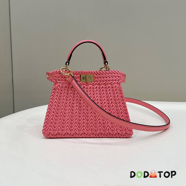 Fendi Peekaboo ISeeU Pink Bag Size 20 x 10.5 x 15 cm - 1