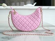 Chanel Chain Around Hook Hobo Quilted Lambskin Small Pink Size 15 x 20 x 6 cm - 1
