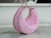 Chanel Chain Around Hook Hobo Quilted Lambskin Small Pink Size 15 x 20 x 6 cm - 4
