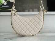 Chanel Chain Around Hook Hobo Quilted Lambskin Small Apricot Size 15 x 20 x 6 cm - 1