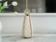Chanel Chain Around Hook Hobo Quilted Lambskin Small Apricot Size 15 x 20 x 6 cm - 3