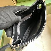  Gucci Horsebit Slim Small Shoulder Bag Black Size 23 x 18.5 x 3 cm - 5