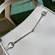 Gucci Horsebit Slim Small Shoulder Bag White Size 23 x 18.5 x 3 cm - 6