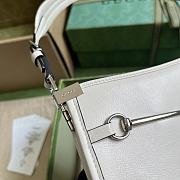 Gucci Horsebit Slim Small Shoulder Bag White Size 23 x 18.5 x 3 cm - 2
