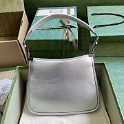 Gucci Horsebit Slim Small Shoulder Bag Silver Size 23 x 18.5 x 3 cm - 4