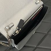 Valentino VLOGO Calfskin Wallet on Chain Silver Size 19 x 4 x 10.5 cm - 6