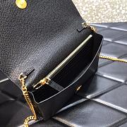 Valentino VLOGO Calfskin Wallet on Chain Black Size 19 x 4 x 10.5 cm - 5