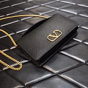 Valentino VLOGO Calfskin Wallet on Chain Black Size 19 x 4 x 10.5 cm - 4