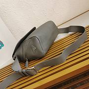 Prada Leather Bag With Shoulder Strap Grey Size 22 x 22 x 12 cm - 6