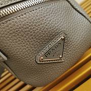 Prada Leather Bag With Shoulder Strap Grey Size 22 x 22 x 12 cm - 2