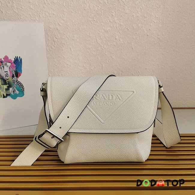 Prada Leather Bag With Shoulder Strap White Size 22 x 22 x 12 cm - 1