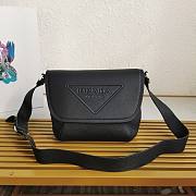 Prada Leather Bag With Shoulder Strap Black Size 22 x 22 x 12 cm - 6