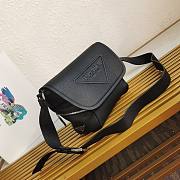 Prada Leather Bag With Shoulder Strap Black Size 22 x 22 x 12 cm - 2